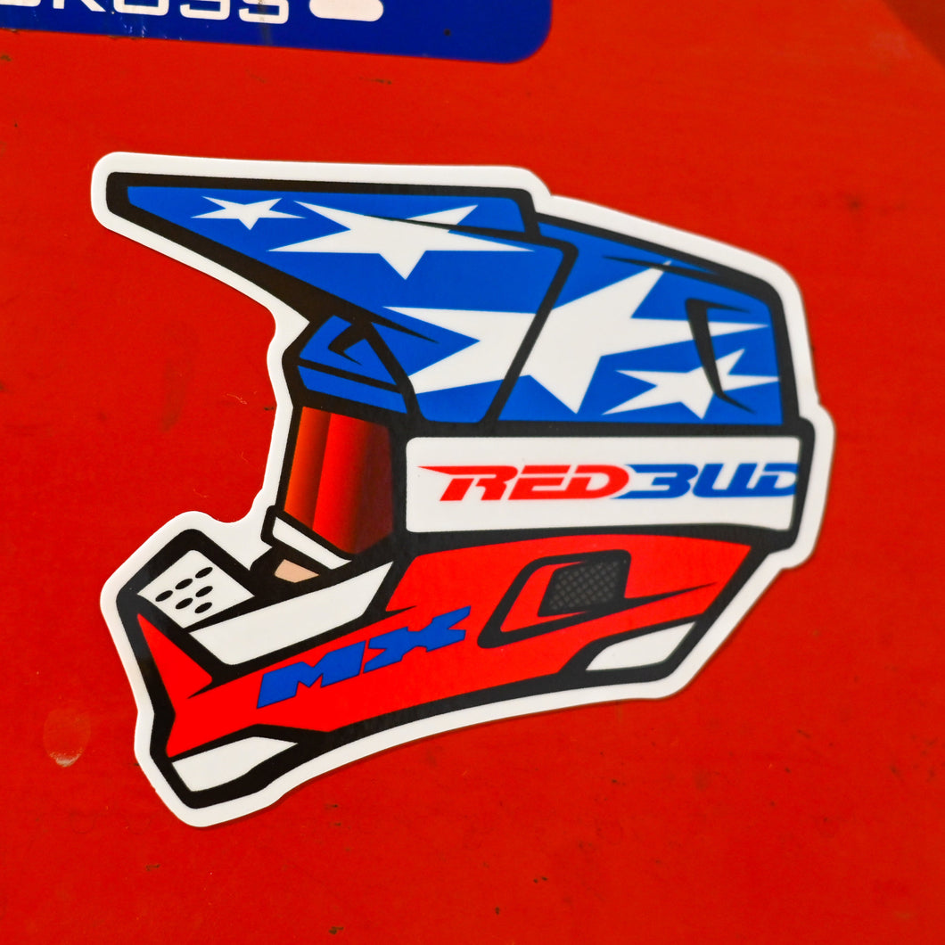 Red Buddy Helmet Decal