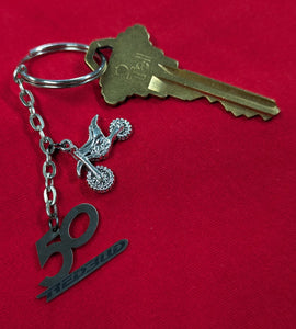 50Th Titanium Key Chain