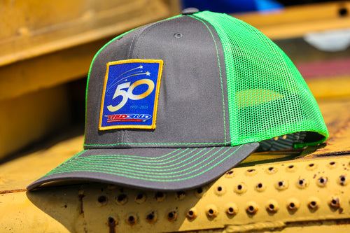 50th Flash Green/Grey Vented Hat