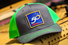 Load image into Gallery viewer, 50th Flash Green/Grey Vented Hat